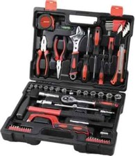 Cassetta Attrezzi 66 pz Completa Set Chiavi Cricchetto e Bussole Pinze Giraviti