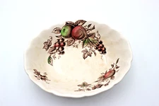 Johnson Brothers Harvest Time Brown Multicolor 8" Oval Vegetable Bowl