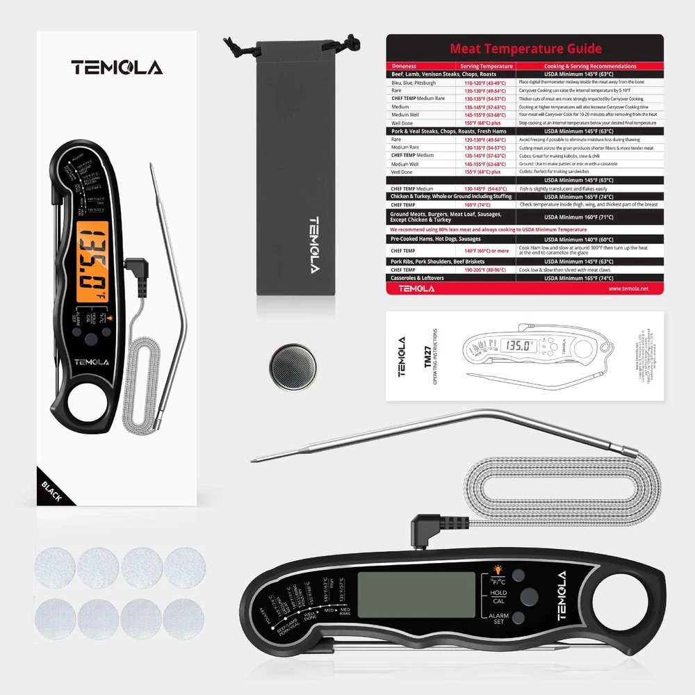Meat Thermometer, Instant Read Food Thermometer for Cooking, Digital Food The...