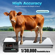 2.5T/5000lb Load Cell Floor Scale Platform Kit Livestock Cattle Chute Truck SALE