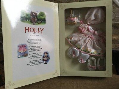 FRANKLIN MINT 10  HOLLY the HOLIDAY BEAR Doll EASTER Ensemble Outfit NRFB