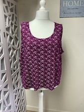 Damart Ladies Top Size 32 Floral Print Sleeve...