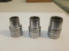 3 VTG S-K USA Tools SAE 1/2" Drive 6-Point - 401-Series Sockets 9/16, 1/2, 7/16"
