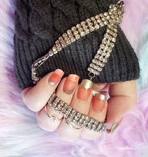 Color Nail Polish Strips,16ct. Lava Marble . PLEASE READ DESCRIPTION BELOW