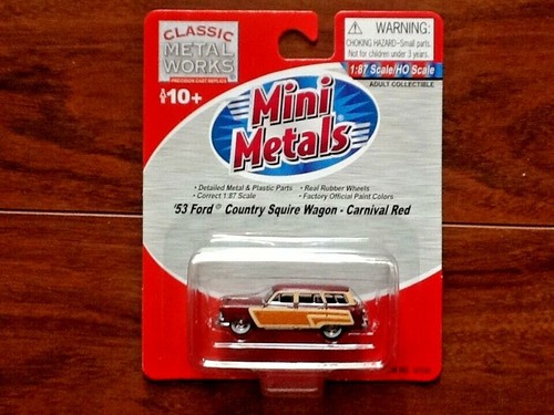 CLASSIC METAL WORKS 1/87 HO 1953 FORD COUNTRY SQUIRE WAGON RED ITEM # 30250 F/S - Picture 11 of 13