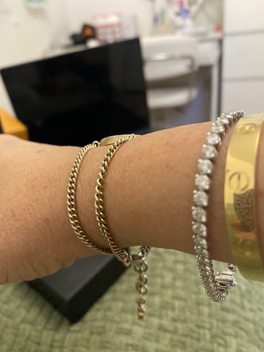 CHANEL Gold Bracelet シャネル マトラッセ ゴールド ブレス Chanel Bracelet Gold With Round Pink CC Charm | eBay