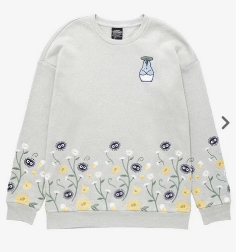 XL Our Universe My Neighbor Totoro Forest Spirits Embroidered Crewneck