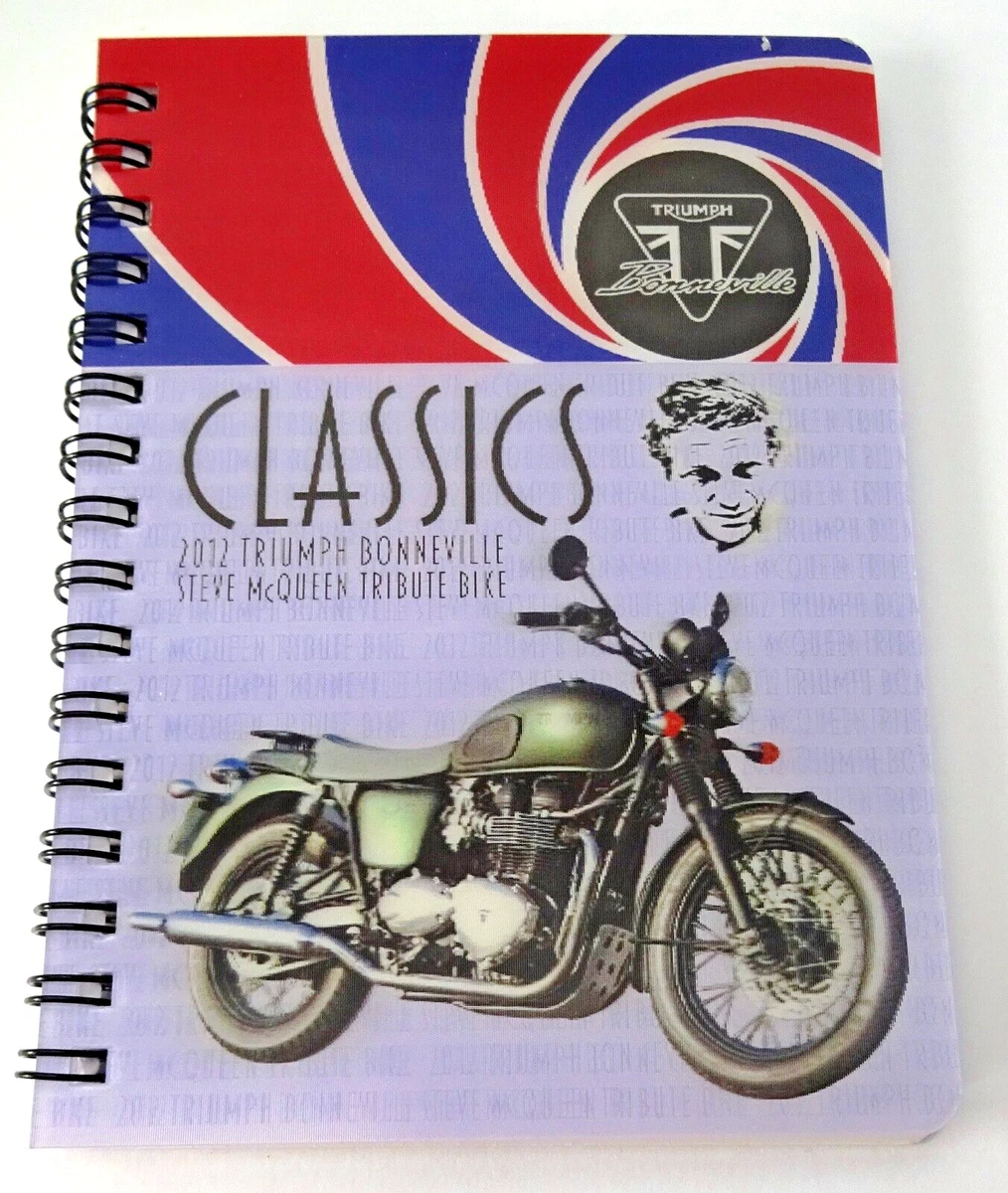 Triumph Bonneville Steve McQueen tribute bike 3D Notebook