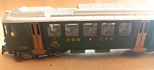 HAG H0 150.4 Carro ferroviario di SBB CLASSE RBe 4/4 II, AC, mai usato - Foto 14 di 17
