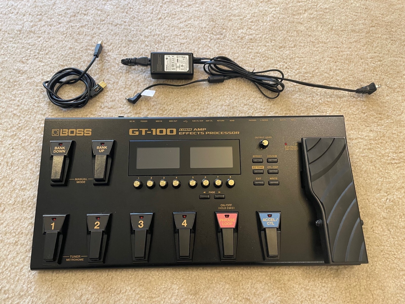 Boss GT100 MultiEffects Guitar Effect Pedal 761294500088 eBay