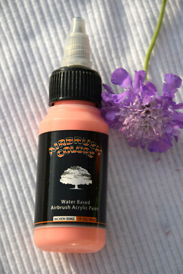 SAGUDIO Acryl Airbrushfarbe für Modellbau 30 ml Airbrush Farbe Macaron Orange 