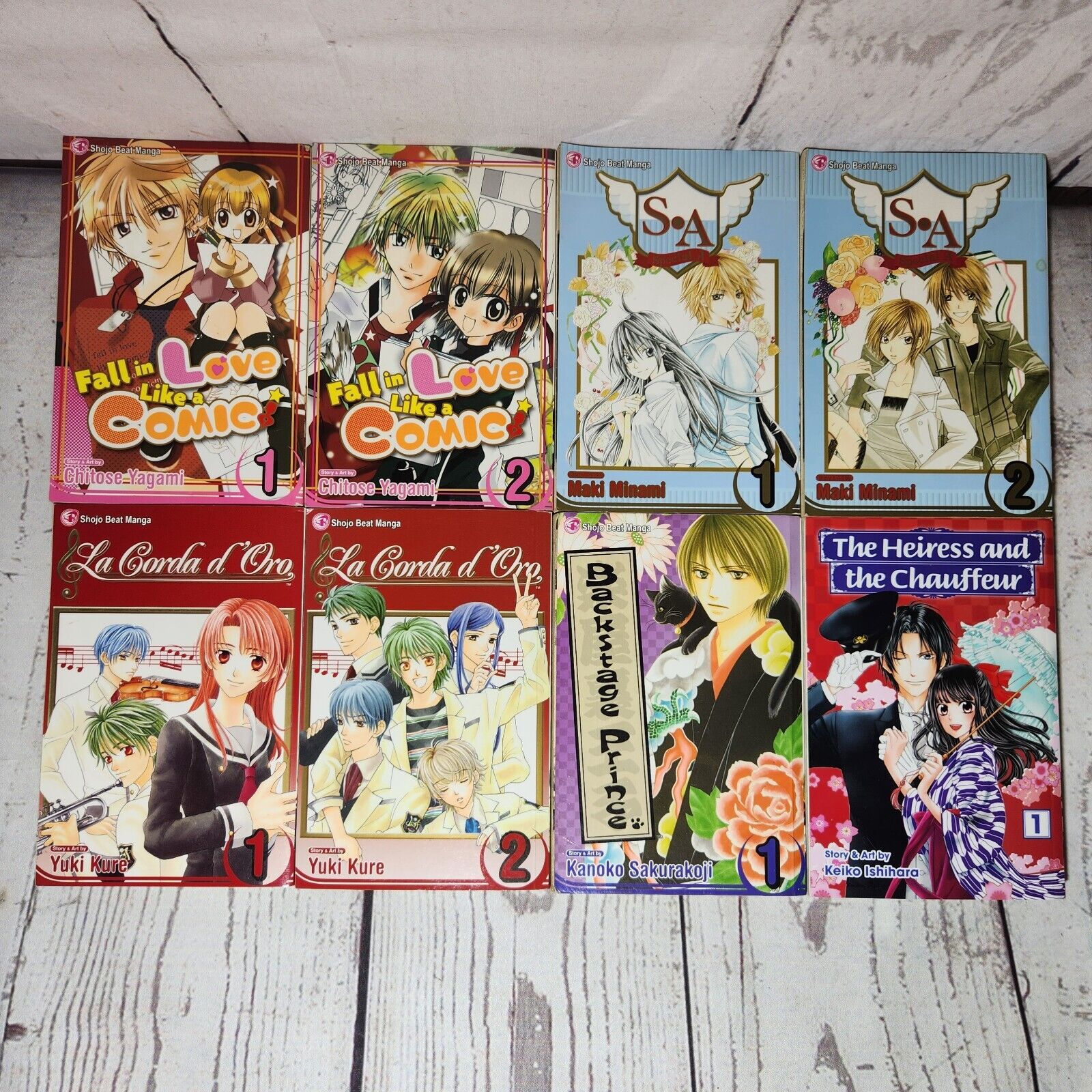 Shojo Beat Manga Lot Bundle English S.A La Corda d'Oro Fall in Love Like a Comic