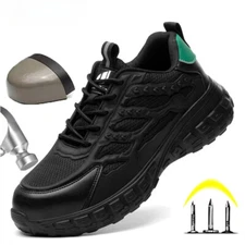 High Quality Indestructible Safety Shoe Men's Work Puncture-Proof Steel Toe Shoe