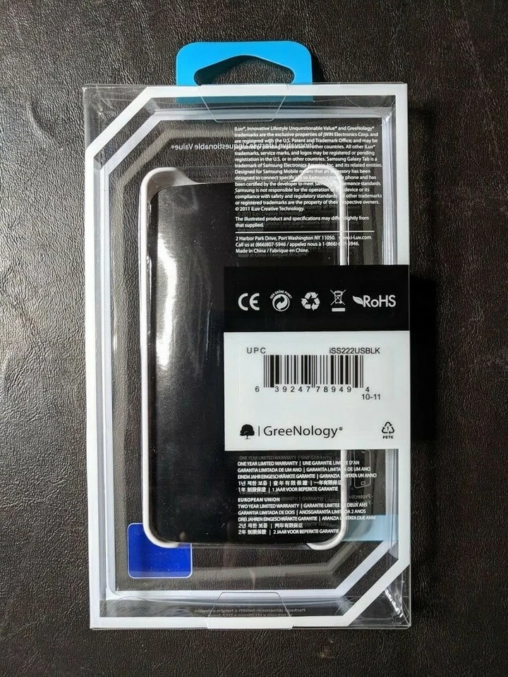 Funda protectora de plástico duro para teléfono celular iLuv para Samsung Galaxy SII S II - negra Foto 3 de 3