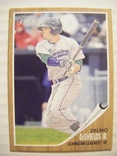 DELINO DeSHIELDS RC 2011 Topps Heritage Minors LEXINGTON baseball card RANGERS