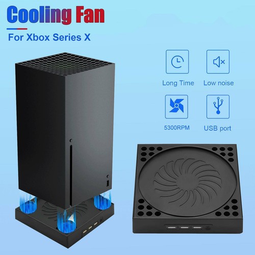 Adjustable Dual Fast Cooling Fan Charging Stand LED For Xbox Series X Console - Picture 12 of 14