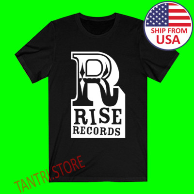 Rise Records Men's Black T-Shirt Size S to 3XL | eBay