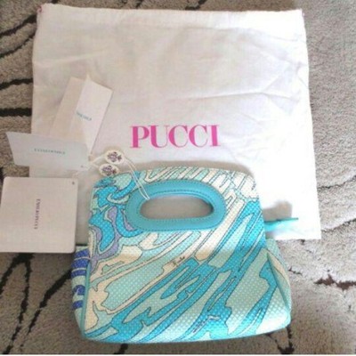 EMILIO PUCCI  Genuine Handbag Bag Brand Blue Light Spring Summer