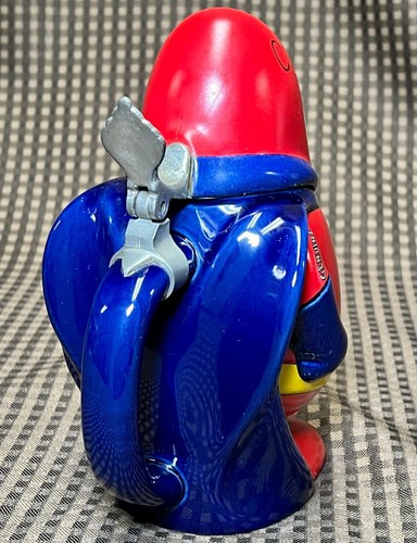 Vintage Budweiser Bud Man 16oz Ceramic Beer Stein Collectors Edition Mug Brazil - Picture 5 of 12