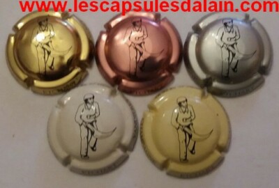 5 BEAUTIFUL CHAMPAGNE CAPSULES ETCHART LAURENT #6 TO 10 NEWS