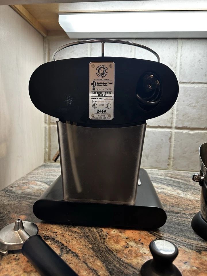 弗朗西斯·弗朗西斯! X1 24FA 复古浓缩咖啡机黑色 Luca Trazzi 出品 — 第 3/3 张图片