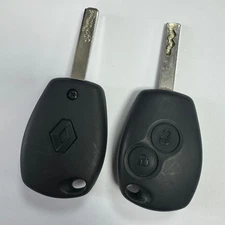 1 X GENUINE RENAULT 2 BUTTON REMOTE KEY FOB ID46 E154554 TESTED & WORKING