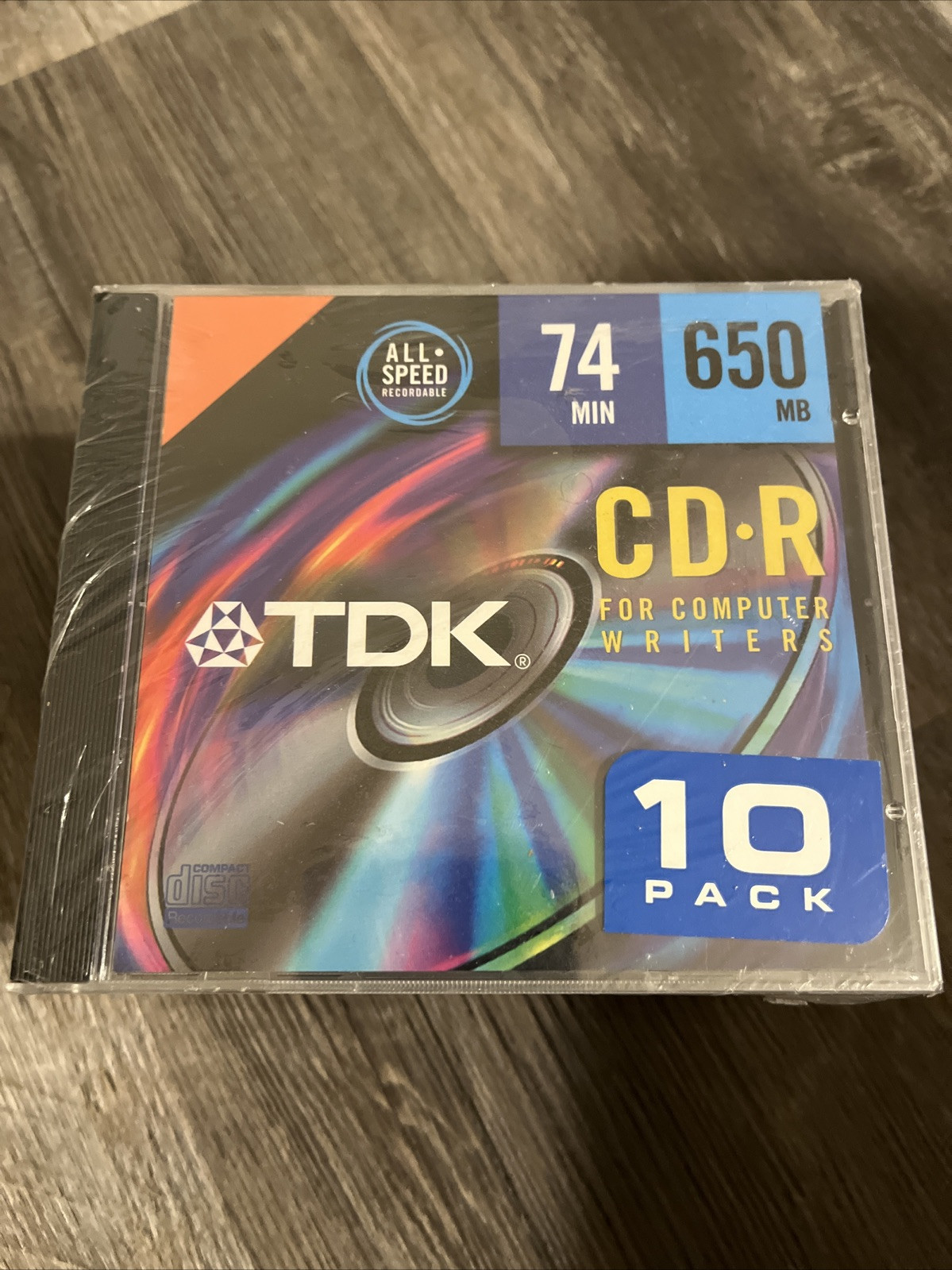 TDK CD-R 650 MB 74 Minute For Computer Writers 10 Pack New Sealed