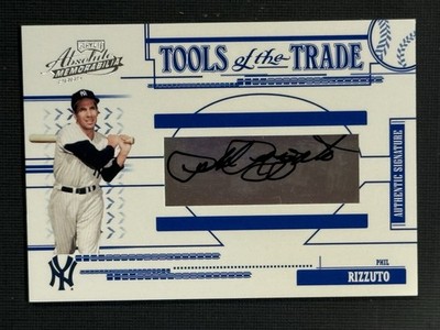 PHIL RIZZUTO 2005 Playoff Absolute Tools of the Trade AUTO #TT-162 23/99 HOF