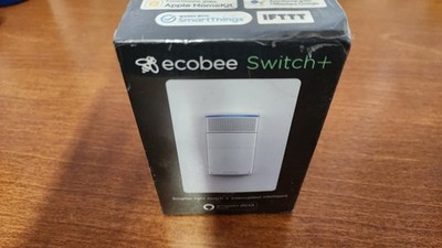 NEW Ecobee Smart Light SWITCH + EB-SMSWV-01 WHITE Built-In Alexa Home Office