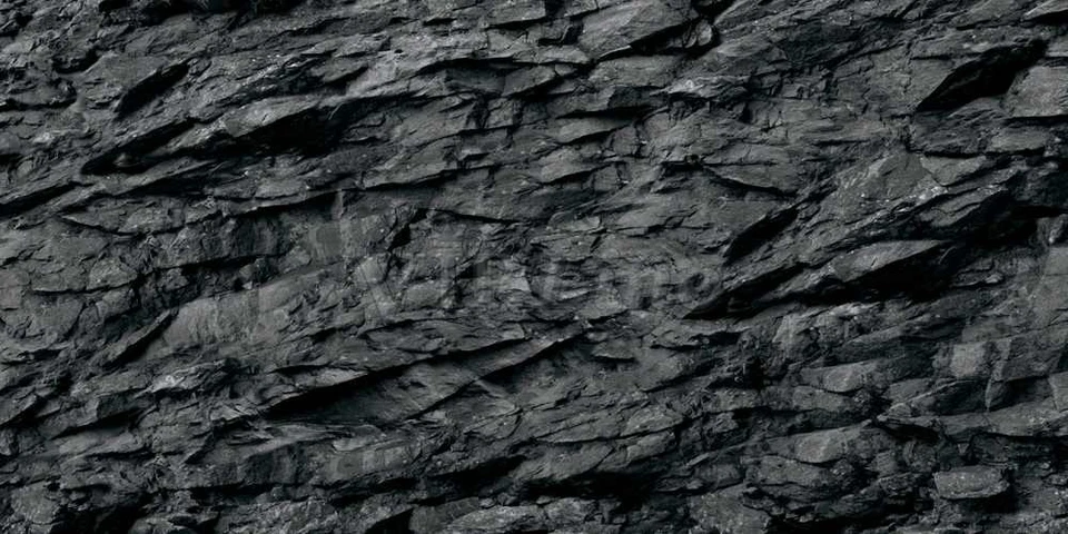 Black Rock Aquarium Background Self-Adhesive PVC Poster Fish Tank 3D Sticker - Image 2 of 4