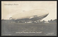 Germany 1916 Sanke Zeppelin Sachsen Airship At Potsdam RPPC Feldpost Usag 112859