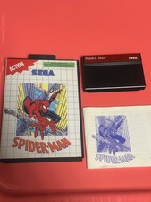 Spider-Man CIB US Version UPC Barcode Sticker Sega Master System SMS Spiderman