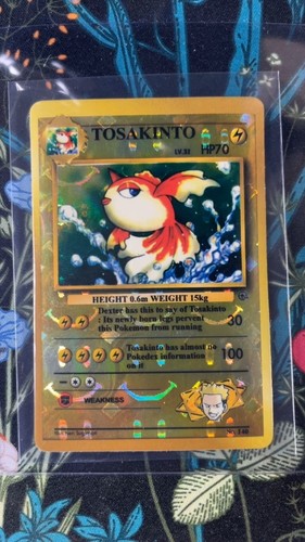 Pokemon Tosakinto Goldeen Smiley Face Holo Vintage Vending Sticker -W221