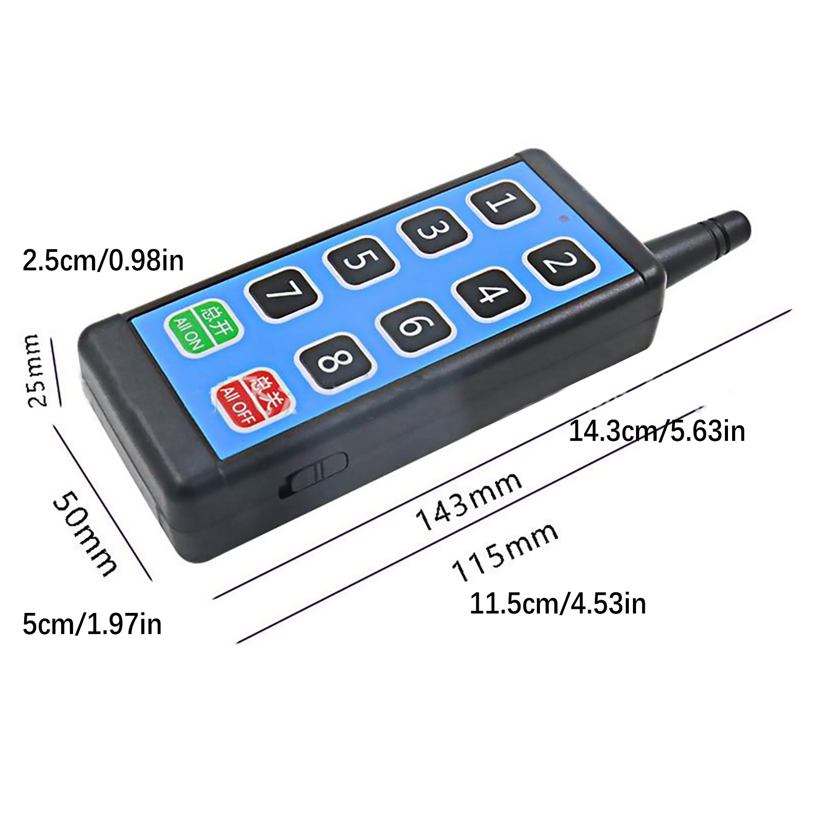 Brand New 8 Channel Wireless RF433MHz Remote Control Switch Relay Module DC8-86V