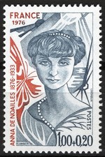 France 1976, Centenary of the Birth of Anna de Noailles set MNH Mi 1998