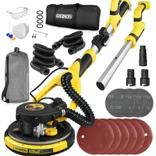 Drywall Sander, Drywall Sander with Vacuum, Automatic Dust Removal, 7 Variabl...