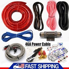 Car Audio 4 Gauge Cable Amp Amplifier Install Kit RCA Subwoofer Sub Wiring Set