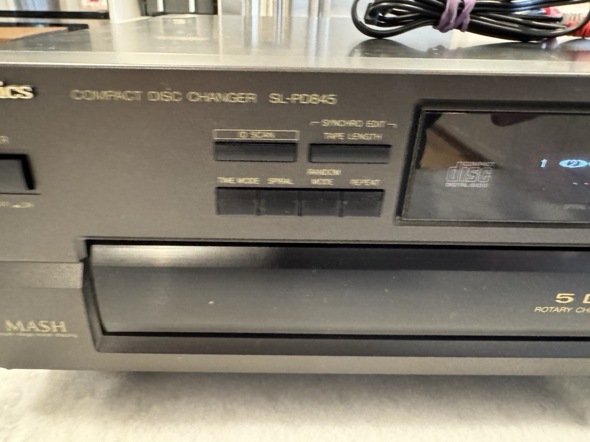 Vintage Technics Sl-pd845 CD Carousel 5 Disc Changer Japan for