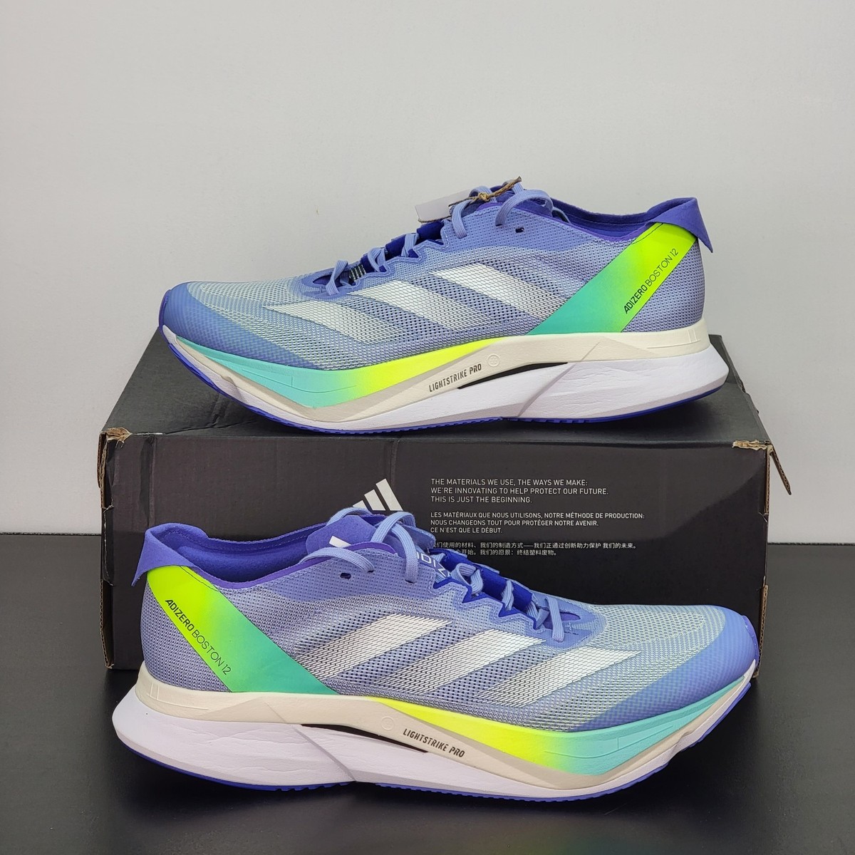 adidas gazelle silver green womens Women's Adidas Adizero Boston 12 – Pacers Running main image 1