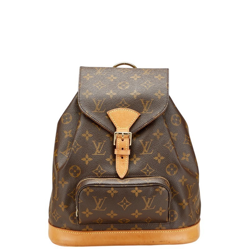 LOUIS VUITTON Monogram Montsouris MM Backpack M51136 in Leather