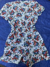 Vintage Floral Romper SZ M fits like Small 