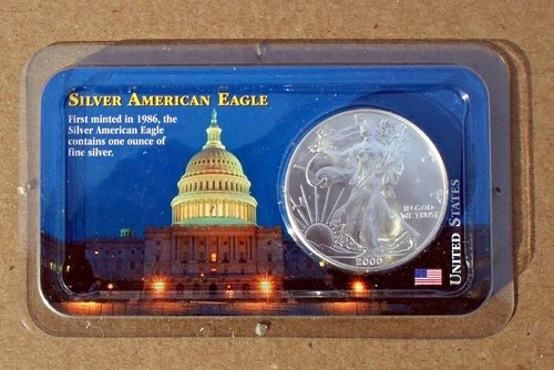 2000 1 oz Silver American Eagle Uncirculated Littleton Coin Co