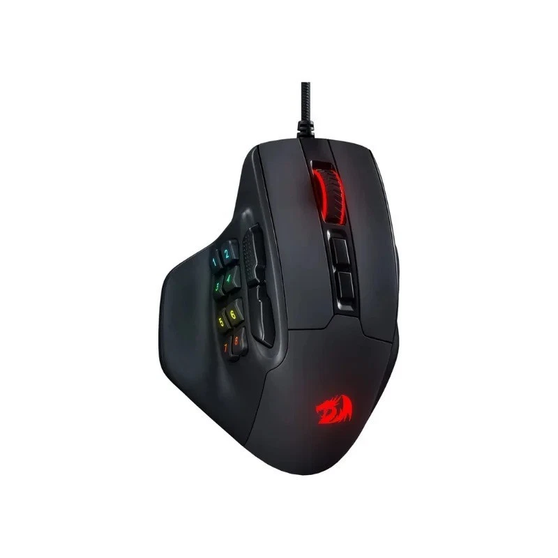 Redragon M811 Aatrox MMO Gaming Mouse, 15 Programmable Buttons Wired RGB Gamer - Image 4 of 4