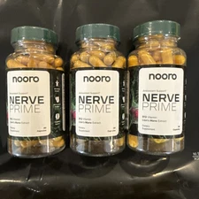 3 Pack Nerve Prime Supplement - R-Alpha Lipoic Acid, Lion’S Mane Mushroom Exp 26