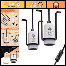 Ceramic Heat Lamp Holder for Reptiles - 300W Light Fixture for Terrariums 2 Pac