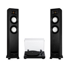 Fluance RT81 Vinyl Turntable Record Player and Ri91 Powered Tower Speakers