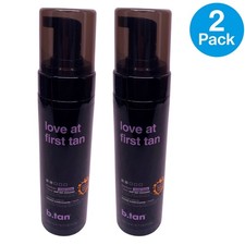 b.tan Love At First Tan Self Tan Mousse 6.7 oz Darker Violet Base 2 Pack