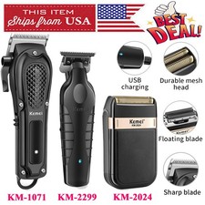 KEMEI Professional Hair Clippers for Men, Cordless Barber Trimmer Rechargeable