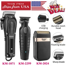 KEMEI Professional Hair Clippers for Men, Cordless Barber Trimmer Rechargeable 
