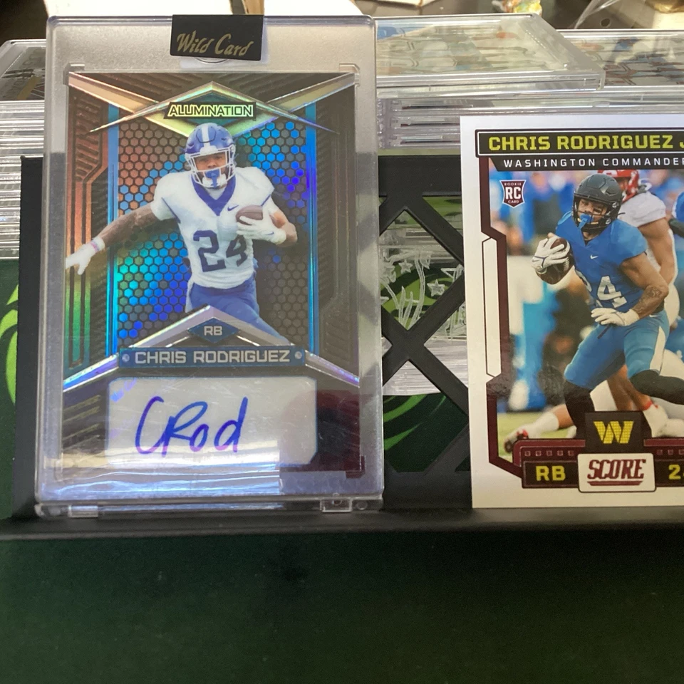 2023 Wild Card Alumination Black Chris Rodriguez Autograph SSP /25. Bonus RC add - Image 4 of 4